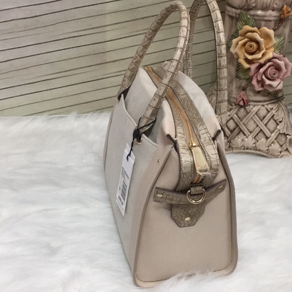 BRAHMIN Small Emily Stone Carson Satchel bag No longer Available in stores. Soft - Picture 3 of 8